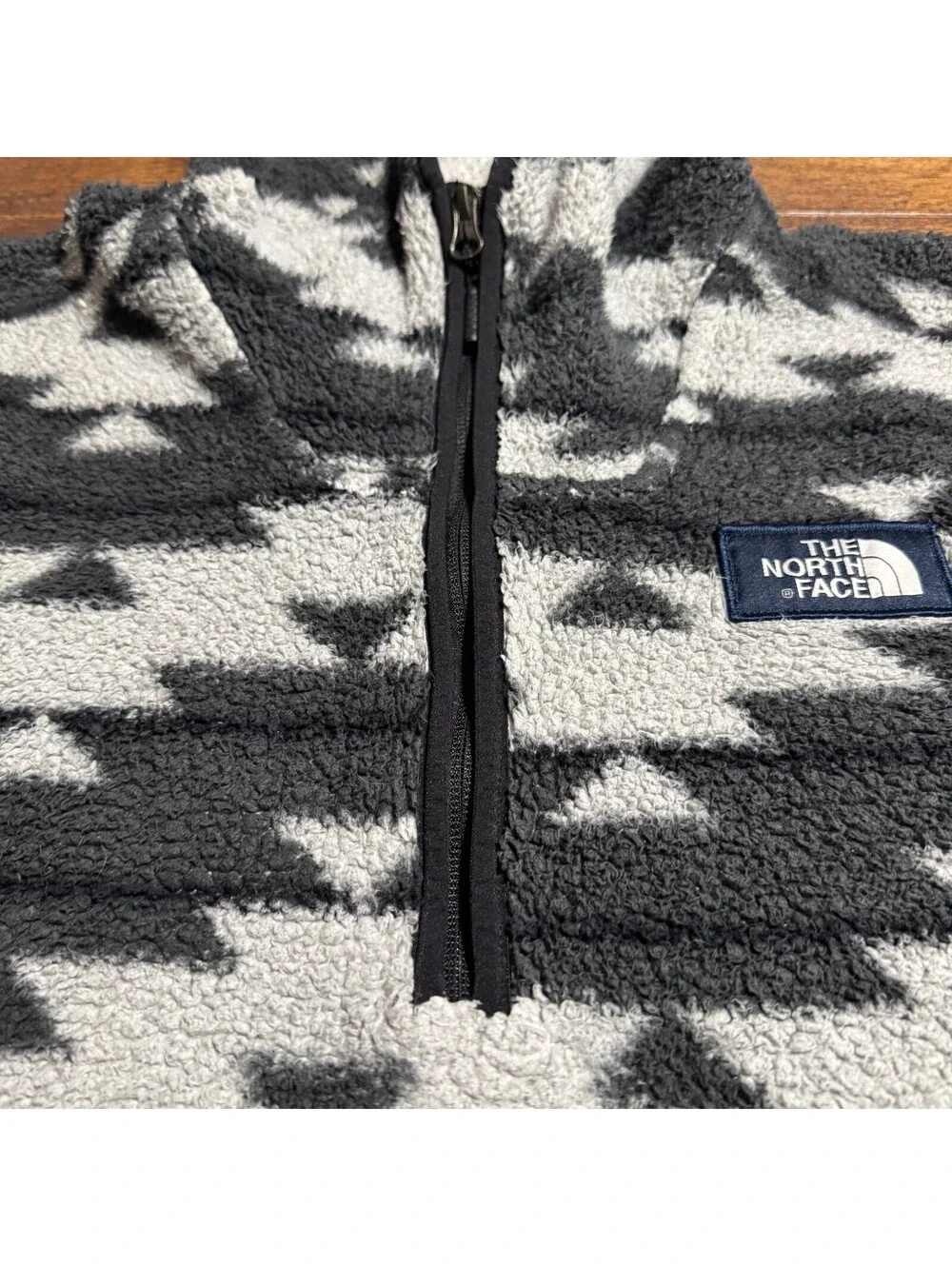 The North Face Mens Campshire Fleece Hoodie S Aztec Sherpa 1/4 Zip Pullover Gorp